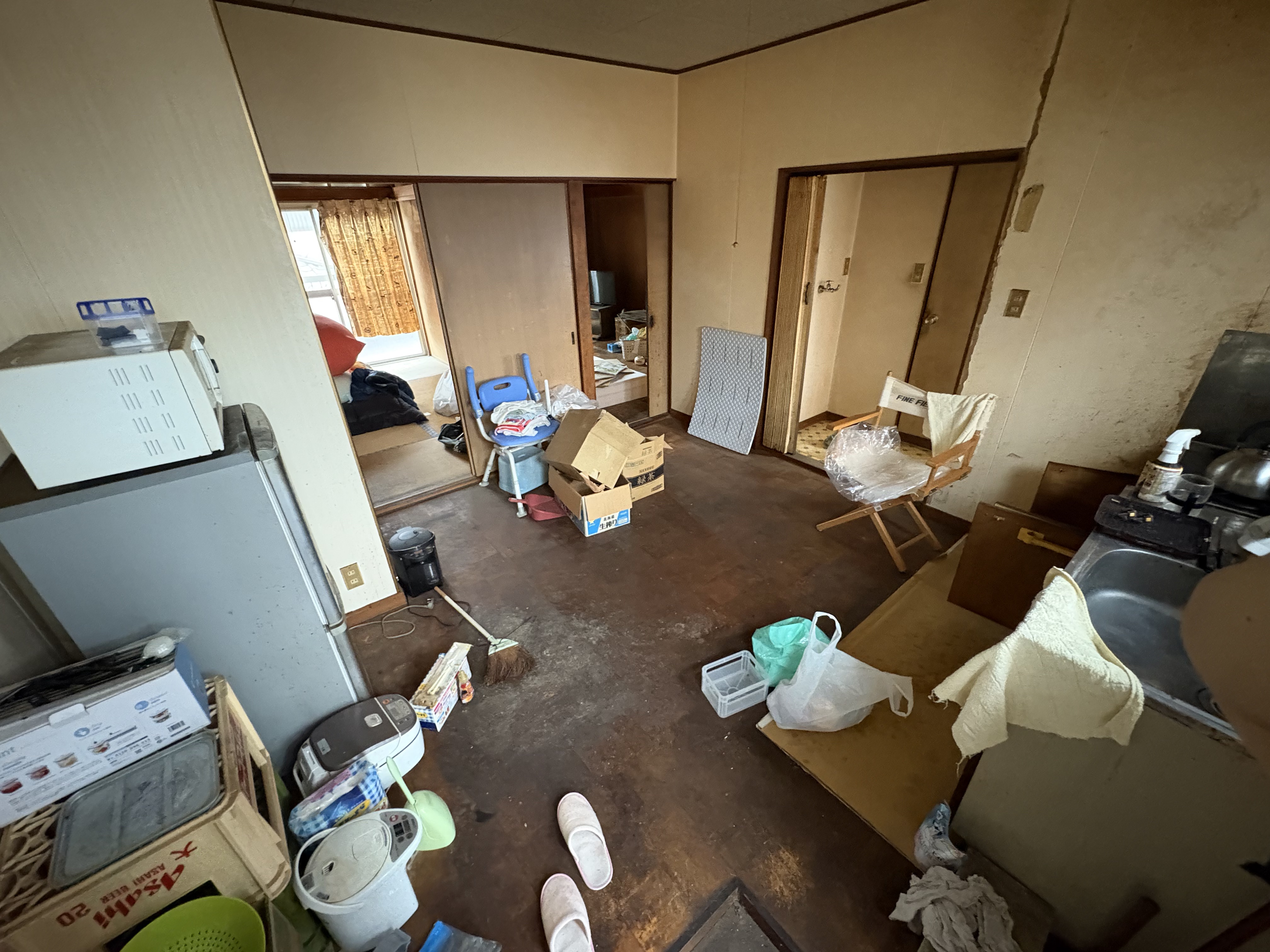 片付け前の部屋の状況